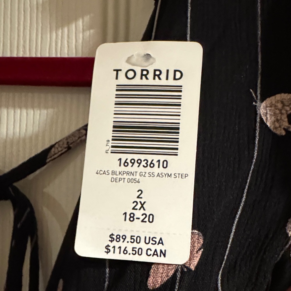 Torrid Black and Pink Butterfly Romper - Picture 4 of 4